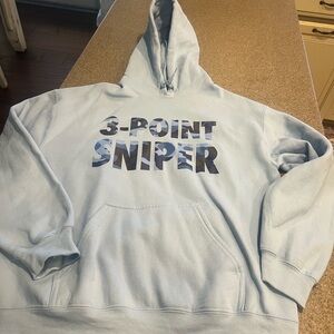3-Point Sniper Light Blue Hoodie
